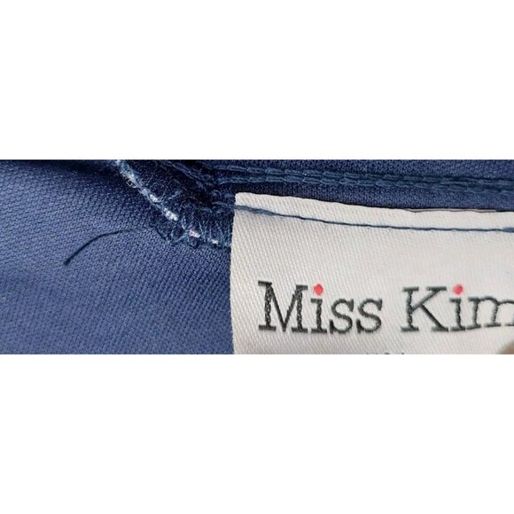 Miss Kim Junior Skirt Floral Pink Blue Size Medium Length 18" Made In USA Zip - Picture 3 of 8